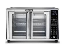 Gourmia French Door 24L Air Fryer Toaster Oven 6 Slice 19 Presets Stainless