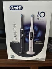 Oral B iO 7 C Series Rechargeable Electric Toothbrush Black White NEW