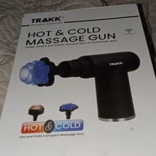 TRAKK Recovery Collection Hot & Cold Percussion Massage Gun, Wireless, Black