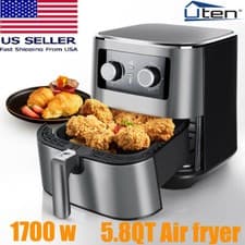 Uten 1700W Air Fryer 5.5L Oil Free Low Fat Healthy Cooker Oven Kitchen Frying