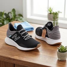 NEW BALANCE Fresh Foam Roav Running Sneakers Women- color:Black/Grey