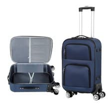 20 inch Carry on Luggage Airline Approved with Spinner Wheels & Lock, Softside