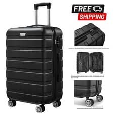 20" Expandable Hard Shell Carry On Luggage Hardside Suitcase with Spinner Wheels