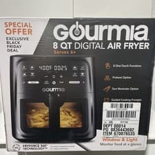 Gourmia 8 quart digital air fryer serves 6+