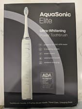 New in Box Aquasonic Elite Ultra Whitening Power Toothbrush ADA Accepted