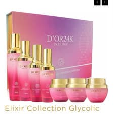 D'OR24K Prestige Glycolic Renewal System Exfoliating Face Skin Care Set