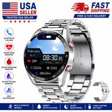 ECG+PPG Smart Watch Bluetooth Call Fitness Tracker Heart Rate Blood Pressure IP6