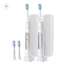 🆕 Philips Sonicare PerfectClean White Sonic Electric Toothbrush 2 Pack