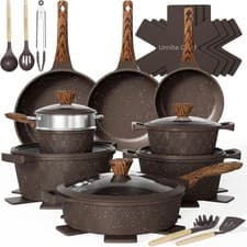 26PCS Pots and Pans Set Non Stick, Nonstick Cookware Sets, Induction Cook Ware,