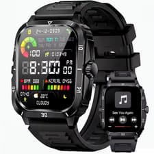 🔥 Military Smart Watch Men Android  Rugged Tactical Fitness Tracker new