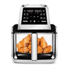 Gourmia 7QT 160oz Air Fryer Black 7-Qt. Fry N Fold 10 Presets