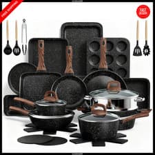 Pots and Pans Set Non Stick, 31 Piece Kitchen Induction Cookware & Bakeware Set