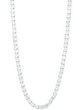 12 Carat Men's Natural Diamond Tennis Necklace Chain 18K 18 inches Yellow Gold R