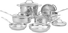 Chef’s Classic 11-Piece Stainless Steel Pots and Pans Set, Cookware Set