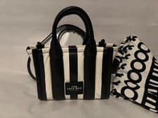 Marc Jacobs striped mini tote bag