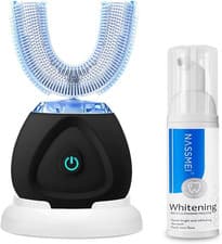 Auto Toothbrush with Teeth Whitening Mousse, Ultrasonic Toothbrush for Adult, 36
