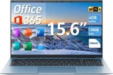 2026 New 15.6" Windows 11 Laptop, Intel Celeron 4GB RAM 128GB  SSD, Business