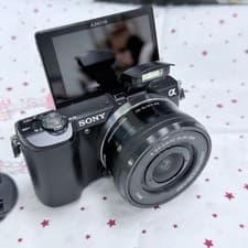 Sony Alpha a5000 Mirrorless Digital Camera w/ 16-50mm Lens Tested & Ready to Use
