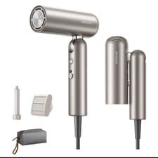 Dreame Pocket Hair Dryer - Ultra Lightweight Blow Dryer with 2 Styling Attachmen