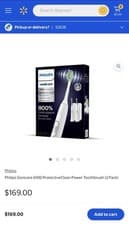 Philips Sonicare ProtectiveClean 6100 Electric Toothbrush 2-Pack White Sensor