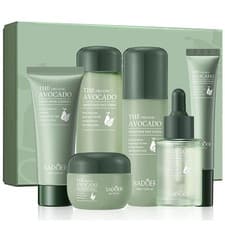 Avocado Skincare Sets, 6Pcs Skin Care Gift Set with Lip Balm, Toner, Lotion, Fac