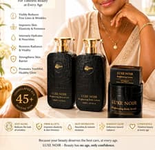 Luxe Noir Anti-Aging Brightening And Rejuvenating Body Set For 45+ 100% Organic