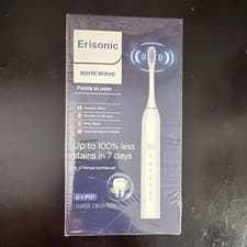 Erisonic Sonicwave Q-3 IPQ7 Sonic Rechargeable Electric Toothbrush White Kit
