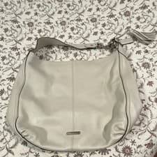 Coach Pearl White Leather Shoulder Bag