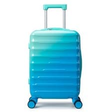 20"/24"/28" Carry on Luggage 22x14x9 Airline Approved Blue & Light Green