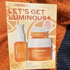 OLEHENRIKSEN Truth Brightening Face & Eye Set: Serum Eye Cream Moisturizer