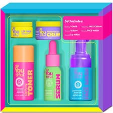 Beyoutiful Skin Care Gift Set for Teens, BFF Regimen 5-Piece Kit for Sleepovers