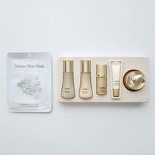 Nature Skin Sheet Mask + SU:M37° LosecSumma 5-Piece Travel Skincare Set