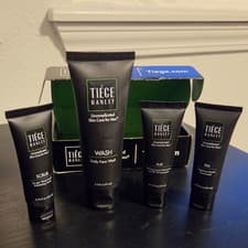 Tiege Hanley Men’s Face Skin Care Set Wash Scrub Moisturizers SPF 20