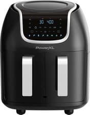 PowerXL PXLDB-PRO 9 QT Digital Air Fryer with Dual Basket - black