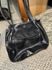 Vintage Black Leather Handbag
