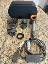 Dyson SuperSonic Hair Dryer w/ Diffuser Attachments & Case, Gray/Copper