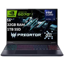 Acer Predator Helios Neo 16" AI Laptop Geforce RTX 5070Ti 32GB 1TB | Refurbished