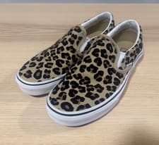 VANS Classic Slip-On Women’s Low Top Canvas Slip On Sneaker Tan Black Leopard